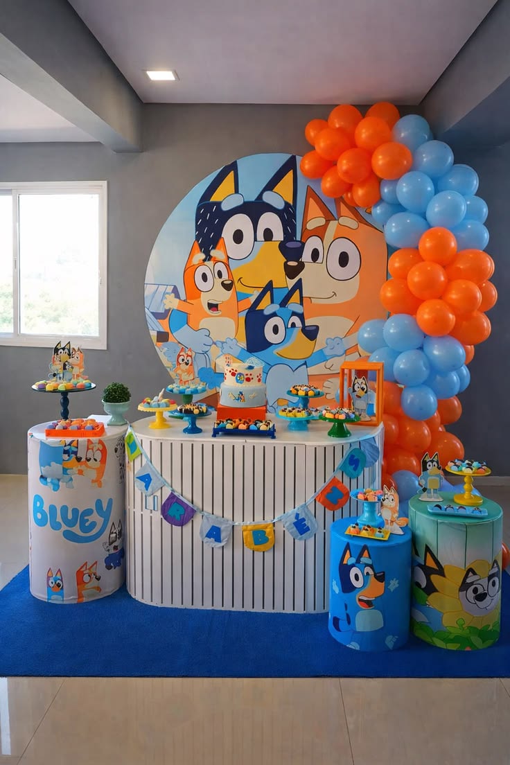 Festa real tema Bluey