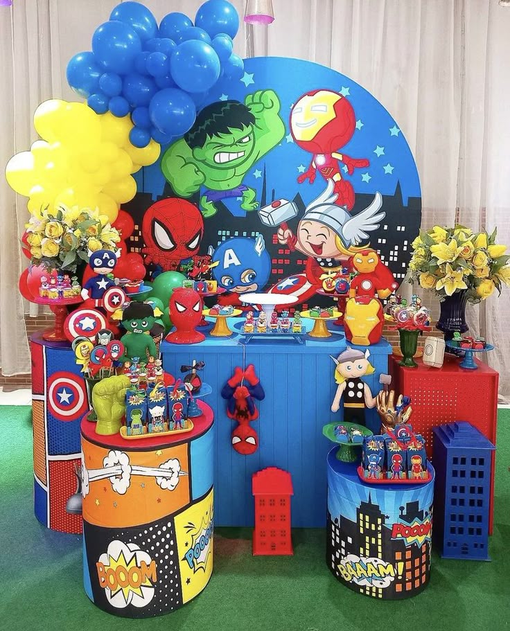 Festa real tema Super-Heróis