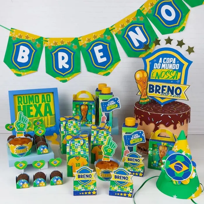 Kit de festa tema Futebol / Copa