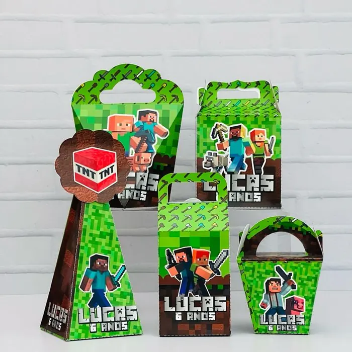 Kit de festa tema Minecraft
