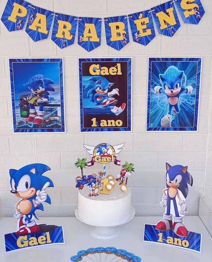 Kit de festa tema Sonic